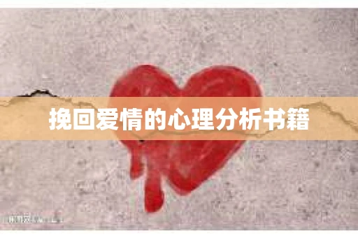 挽回爱情的心理分析书籍