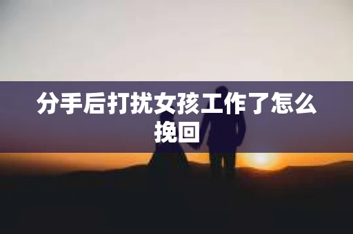 分手后打扰女孩工作了怎么挽回