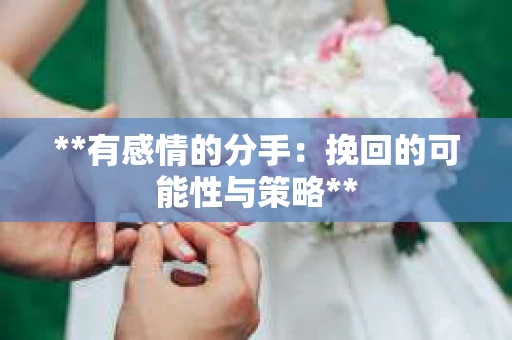 **有感情的分手：挽回的可能性与策略**