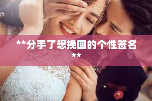 **分手了想挽回的个性签名**
