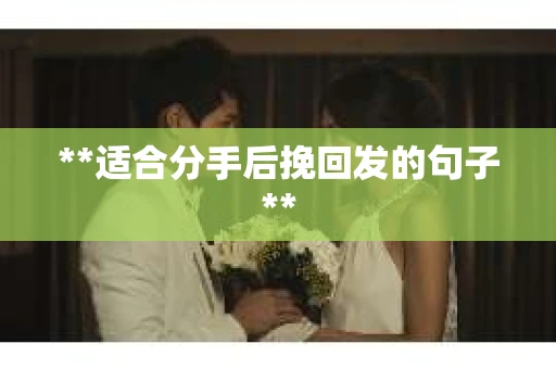**适合分手后挽回发的句子** **适合分手后挽回发的句子**