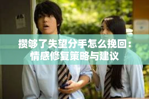 攒够了失望分手怎么挽回：情感修复策略与建议
