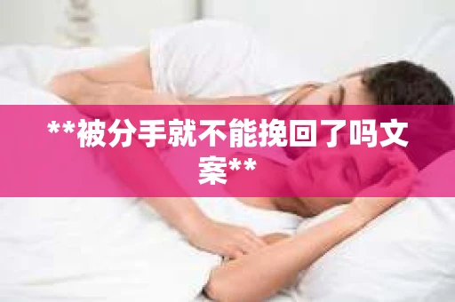**被分手就不能挽回了吗文案**