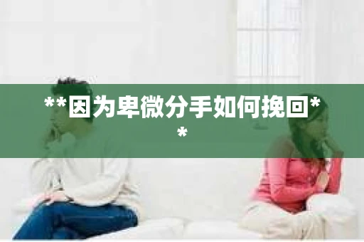 **因为卑微分手如何挽回**