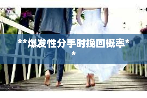 **爆发性分手时挽回概率**
