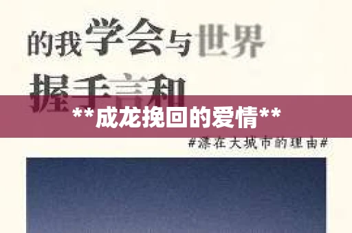 **成龙挽回的爱情**