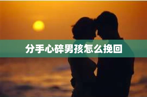 分手心碎男孩怎么挽回