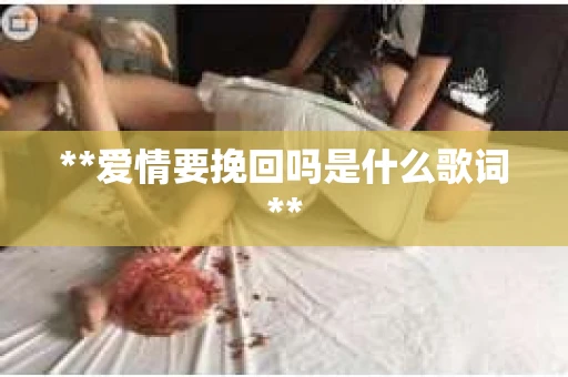 **爱情要挽回吗是什么歌词**