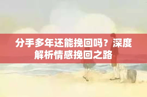 分手多年还能挽回吗？深度解析情感挽回之路