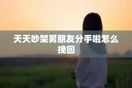 天天吵架男朋友分手啦怎么挽回