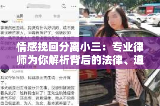 情感挽回分离小三：专业律师为你解析背后的法律、道德与人情世故
