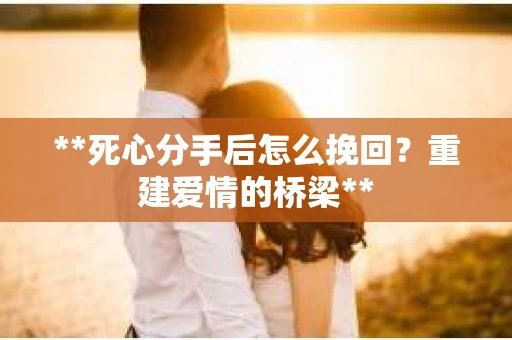 **死心分手后怎么挽回？重建爱情的桥梁**