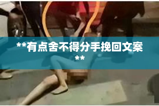 **有点舍不得分手挽回文案**