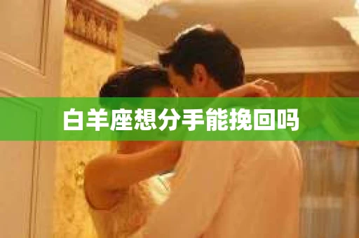白羊座想分手能挽回吗