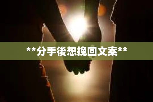 **分手後想挽回文案**