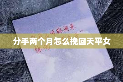 分手两个月怎么挽回天平女