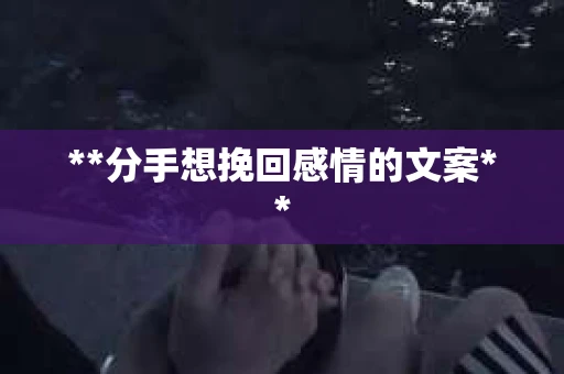 **分手想挽回感情的文案**