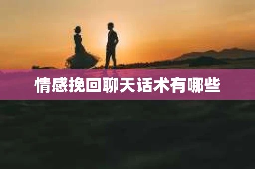 情感挽回聊天话术有哪些