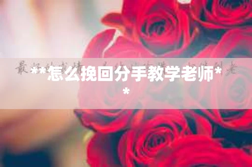 **怎么挽回分手教学老师**