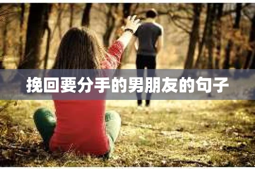挽回要分手的男朋友的句子