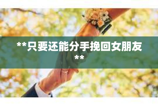 **只要还能分手挽回女朋友**