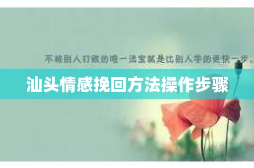 汕头情感挽回方法操作步骤