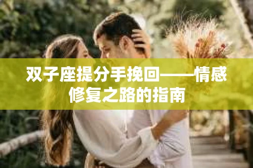 双子座提分手挽回——情感修复之路的指南
