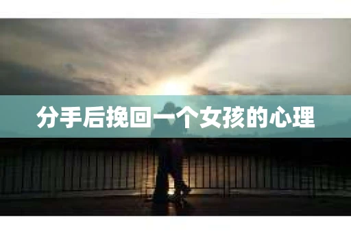 分手后挽回一个女孩的心理