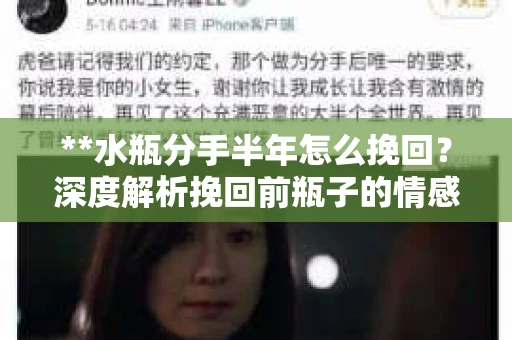 **水瓶分手半年怎么挽回？深度解析挽回前瓶子的情感之路**