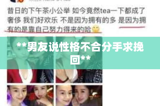 **男友说性格不合分手求挽回**