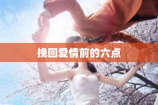 挽回爱情前的六点
