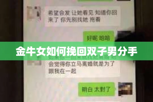 金牛女如何挽回双子男分手