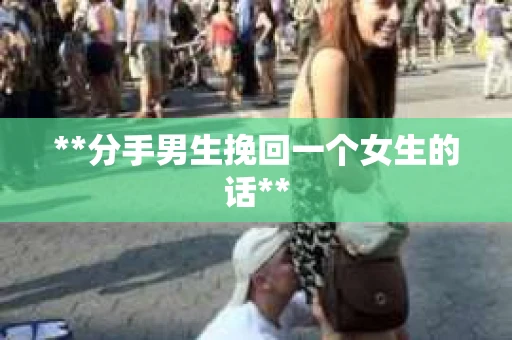 **分手男生挽回一个女生的话**