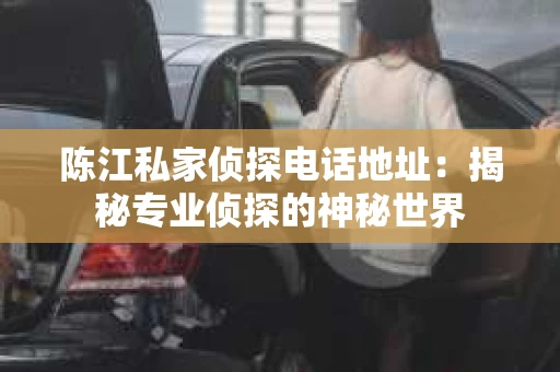 陈江私家侦探电话地址：揭秘专业侦探的神秘世界