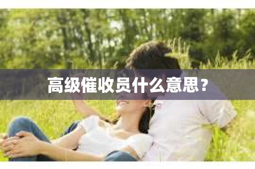 高级催收员什么意思？