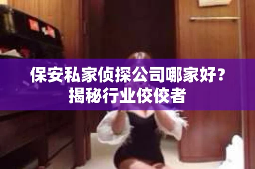 保安私家侦探公司哪家好？揭秘行业佼佼者