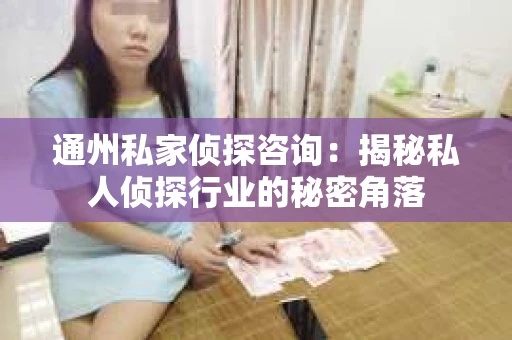 通州私家侦探咨询：揭秘私人侦探行业的秘密角落