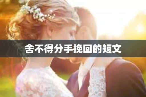 舍不得分手挽回的短文