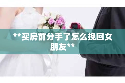 **买房前分手了怎么挽回女朋友**