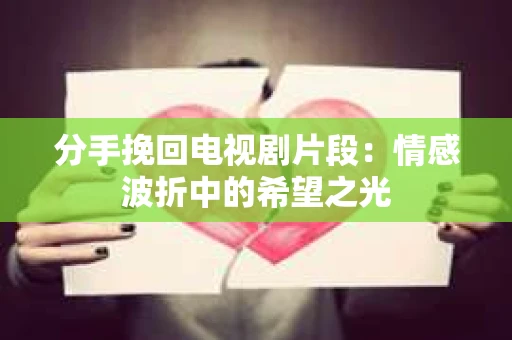 分手挽回电视剧片段:情感波折中的希望之光 分手挽回电视剧片段:情感波折中的希望之光