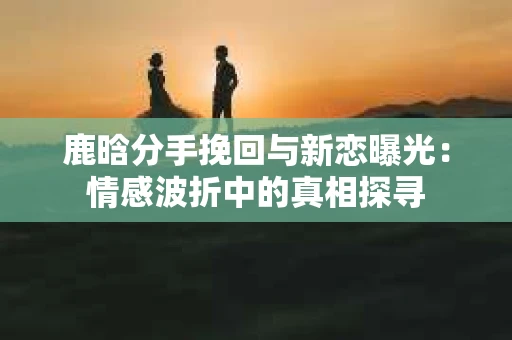 鹿晗分手挽回与新恋曝光：情感波折中的真相探寻